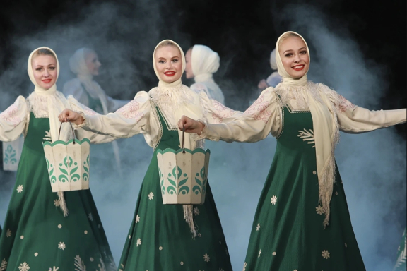 Любимый край. Красноярский государственный академический ансамбль танца Сибири им. М.С. Годенко, Красноярский филармонический русский оркестр им. А.Ю. Бардина