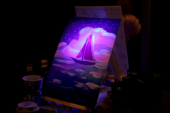 Театральная живопись. Свет в темноте