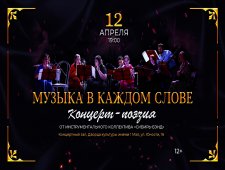 «Музыка в каждом слове» концерт - поэзия от инструментального коллектива «Сибирь-бэнд»